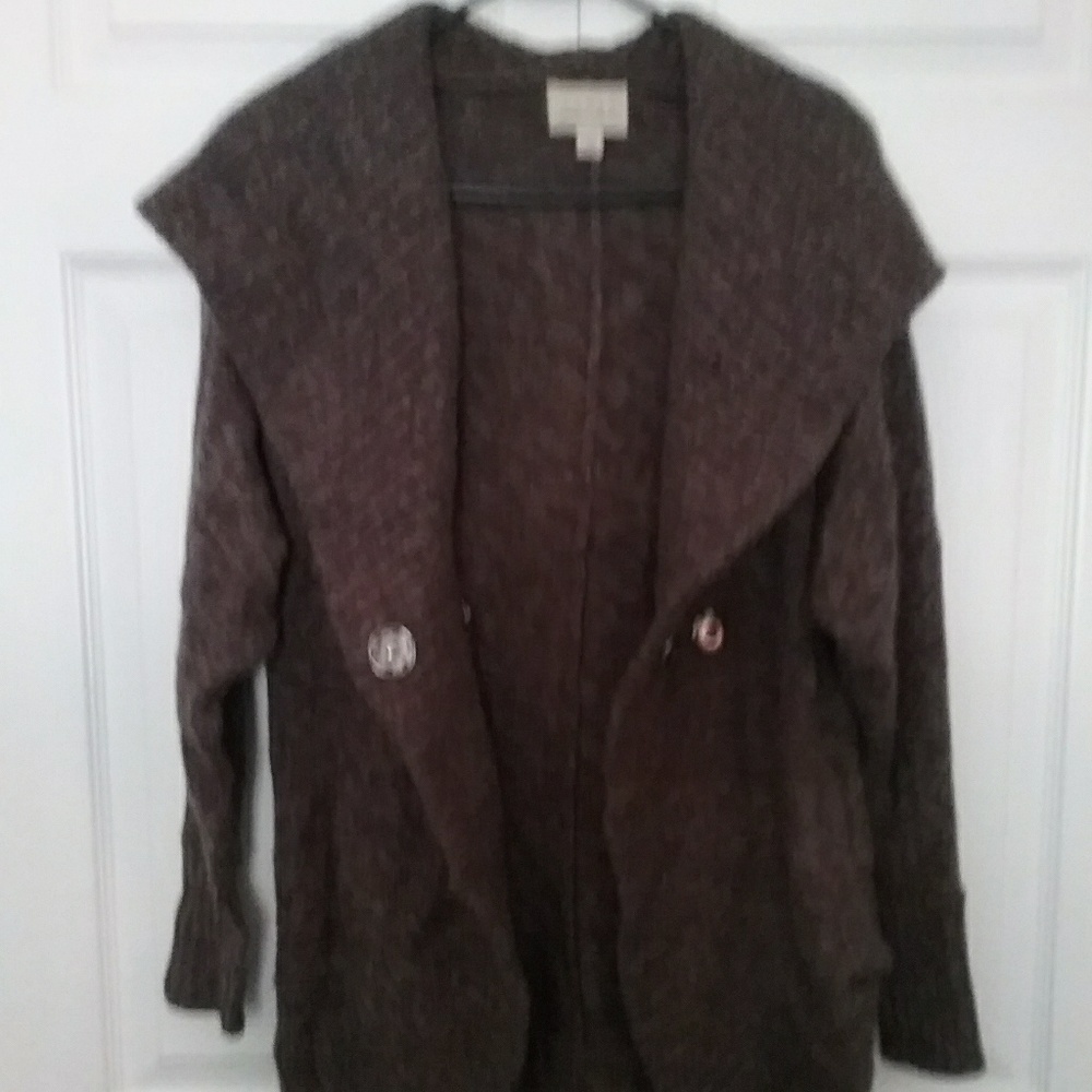 Women's grey long sleeve fancy sweater size small